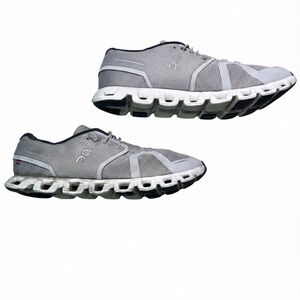 On Cloud Running Shoes Men's US 10.5 Grey Mesh Sneakers Lightweight Athletic